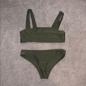 NWOT Army Green Bikini Size Medium